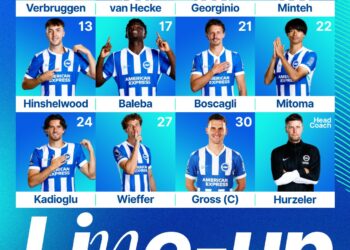No Pedro as Brighton and Hove Albion face Chelsea