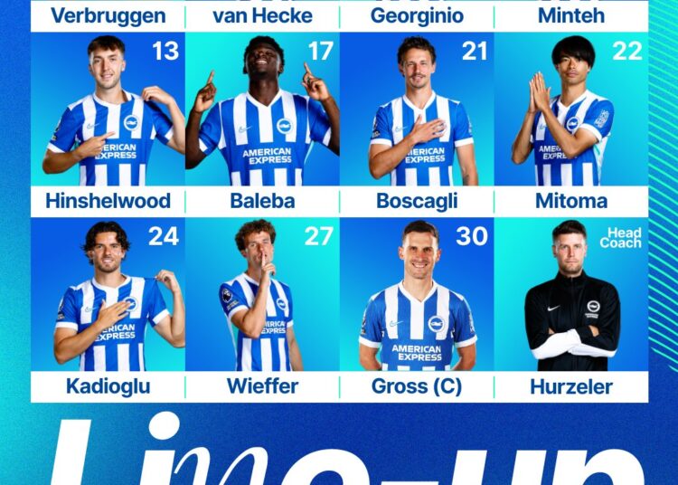 No Pedro as Brighton and Hove Albion face Chelsea