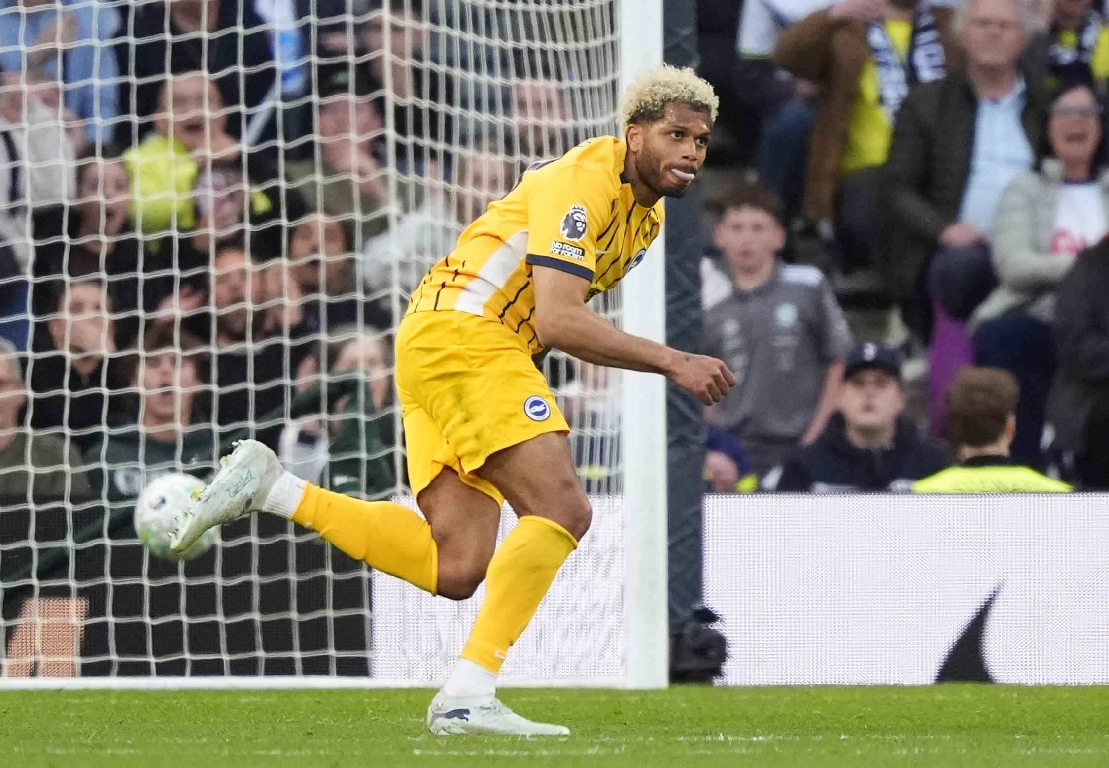 Brighton and Hove Albion save point with late equaliser at Spurs