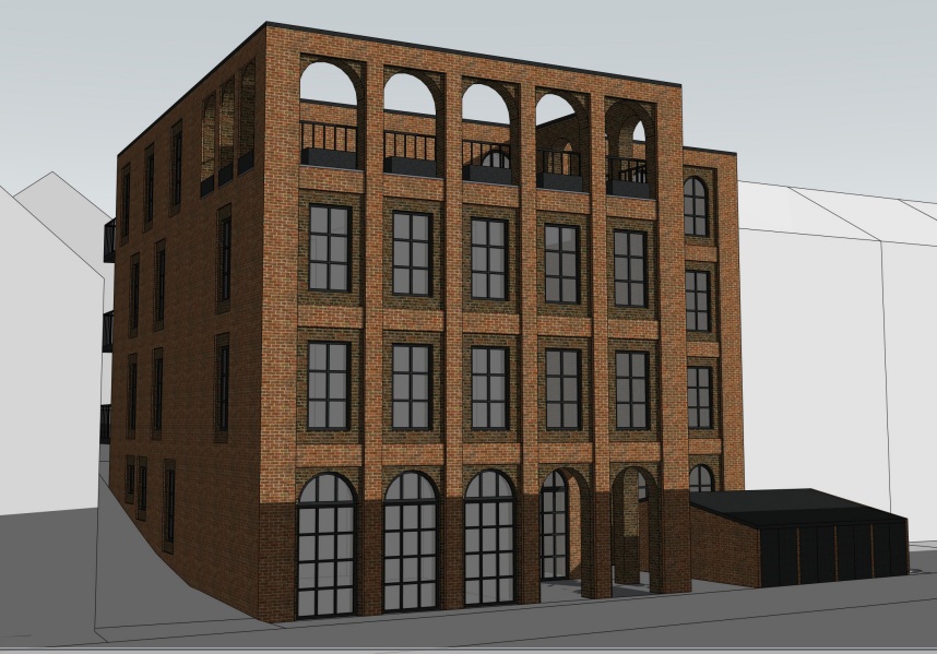 Plans for new viaduct-inspired block on arson-hit site