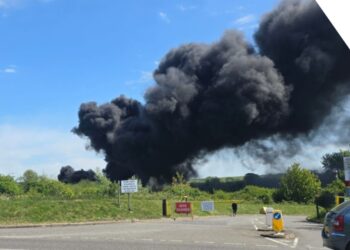 Food waste bin fire was arson, police believe