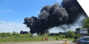 Food waste bin fire was arson, police believe