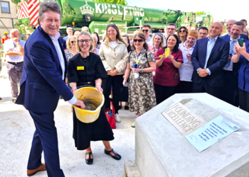 Hospital marks £860m project’s helipad and cancer milestones