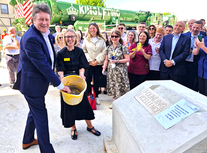 Hospital marks £860m project’s helipad and cancer milestones