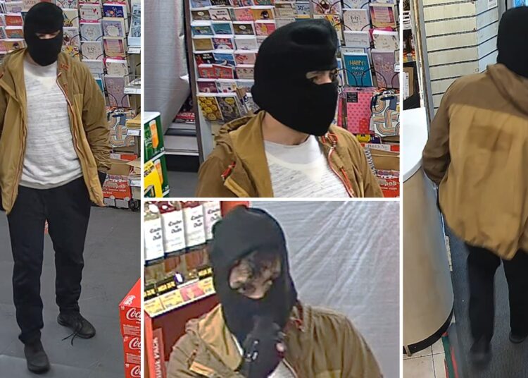 Thwarted armed robber flees empty-handed