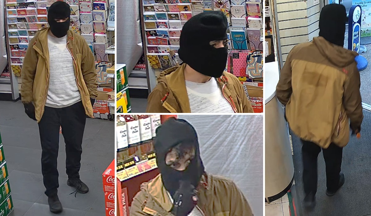 Thwarted armed robber flees empty-handed