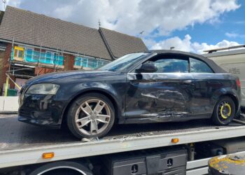 Driver crashed ex’s Audi after police chase