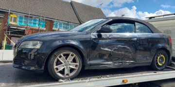 Driver crashed ex’s Audi after police chase