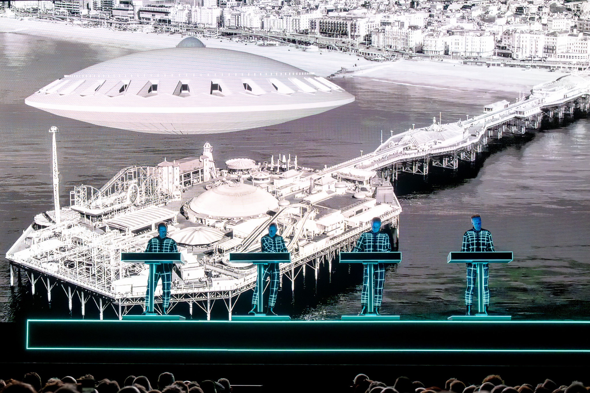 Techno poppers Kraftwerk deliver astonishing sound and vision spectacle