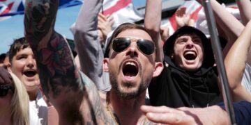 Five men and three women released after being arrested at protest