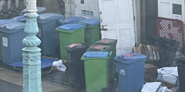 ‘Inappropriate’ bin fence removal leaves rubbish eyesore