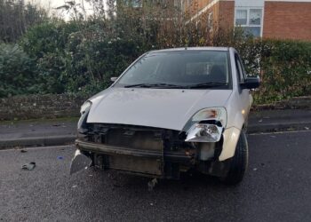 Drink driver crashes and dumps car in middle of road