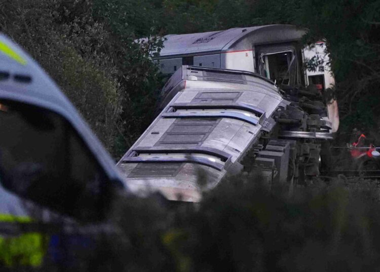 Line to stay closed as investigators look into why train derailed