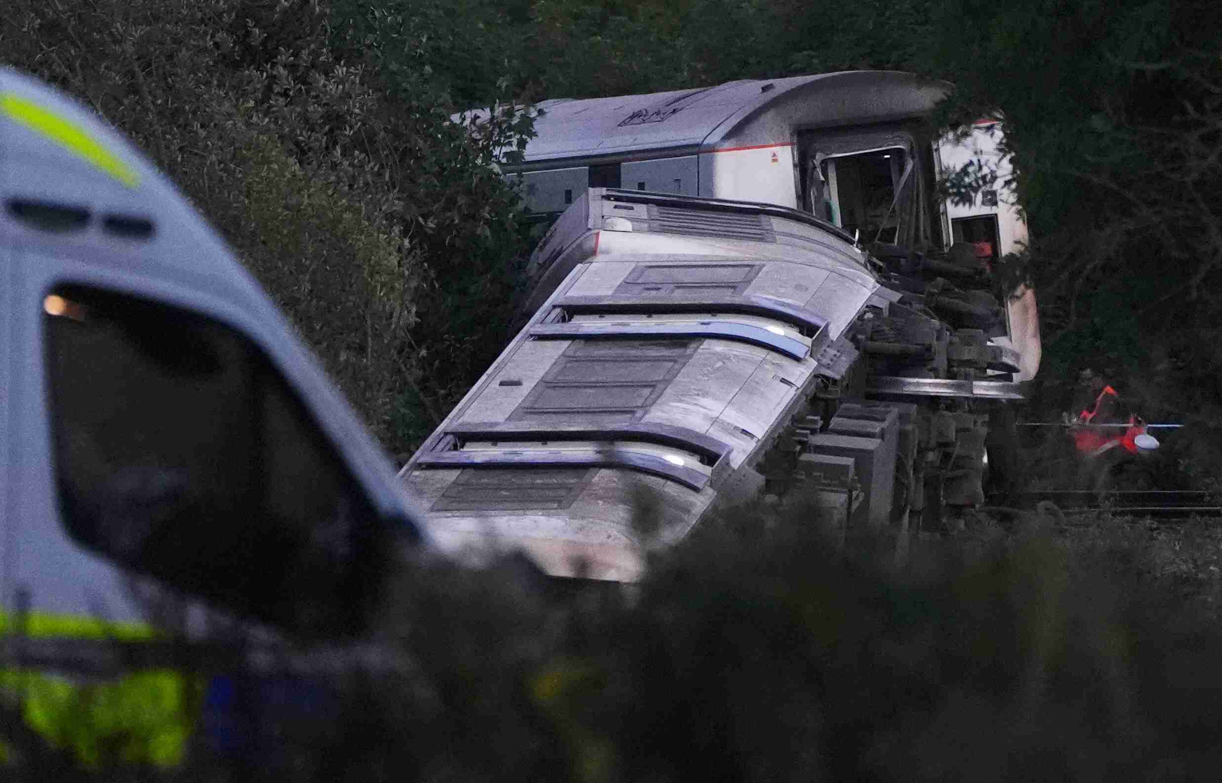 Line to stay closed as investigators look into why train derailed