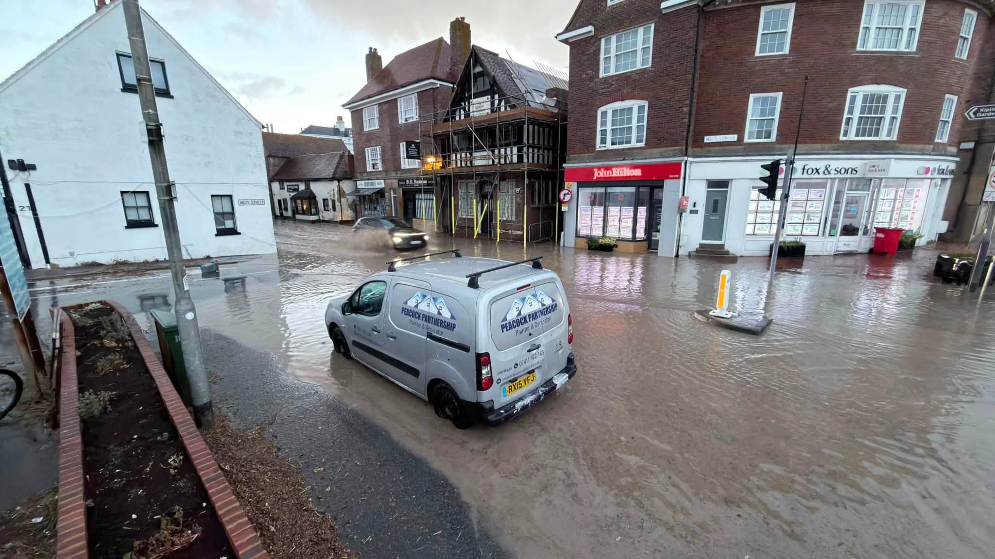 Flash flooding hits Brighton as drought ends
