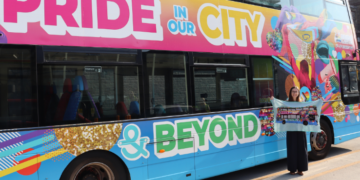 Crafter works with Pride on special bus tribute